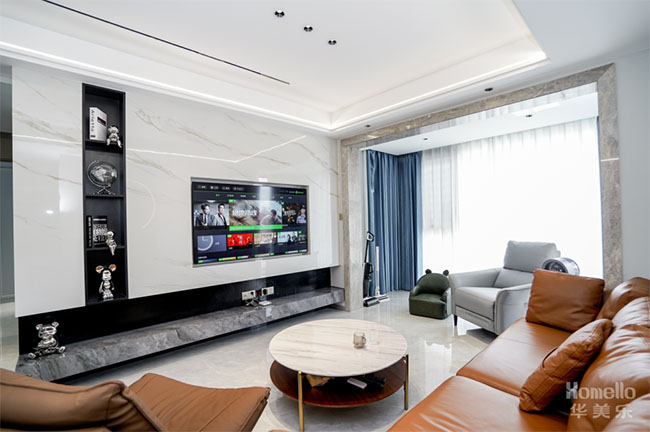 97㎡簡約風，擴大客餐廳空間，靈活改變起居動線，享受舒適生活